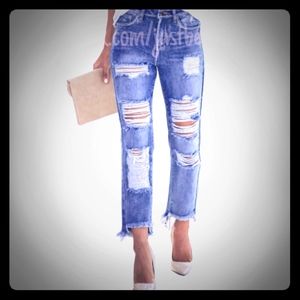 Destroyed Denim Jeans